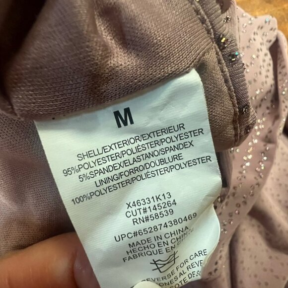 Speechless,Dress Cocktail Formal,Pink,Sz M,Long,Sleeveless,V Neck,Sequins.! - Picture 13 of 15